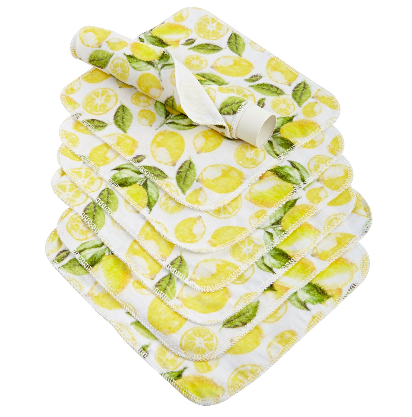 Reusable Kitchen Roll | 7 x 100% Organic Cotton Sheets & Cardboard Roll