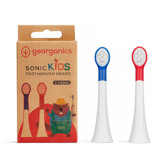 Replacement Brush Heads for Kids Sonic Toothbrush – Pack of 2
