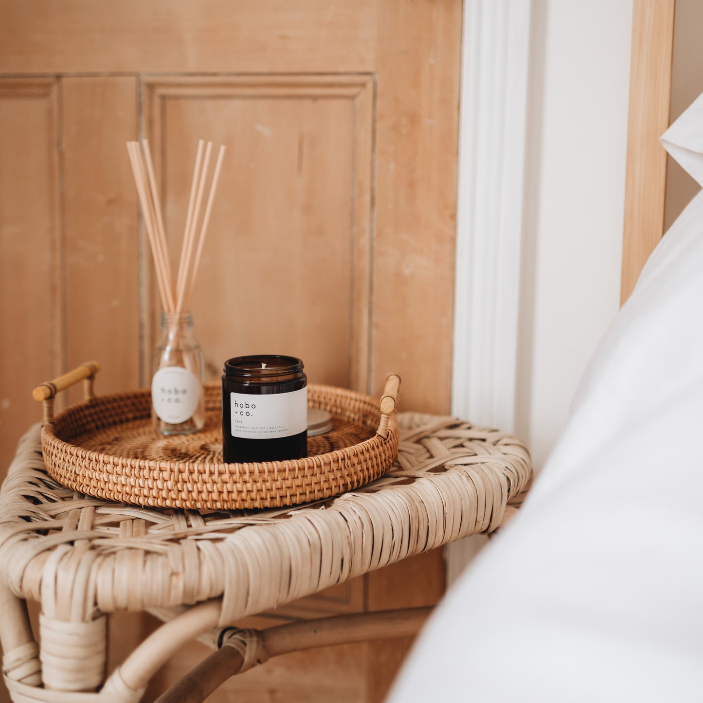Rest Medium Aromatherapy Essential Oil Scented Soy Candle