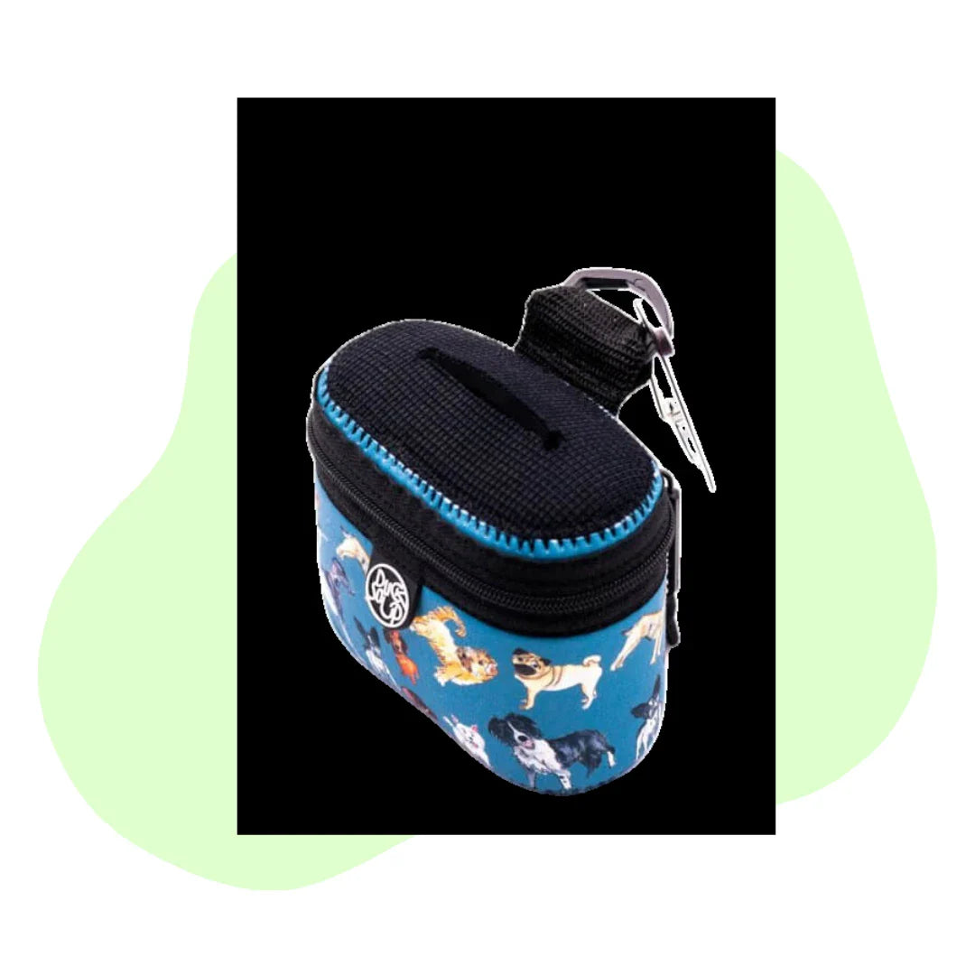 Jo Scott Standing Dogs Dark Blue Treat Bag