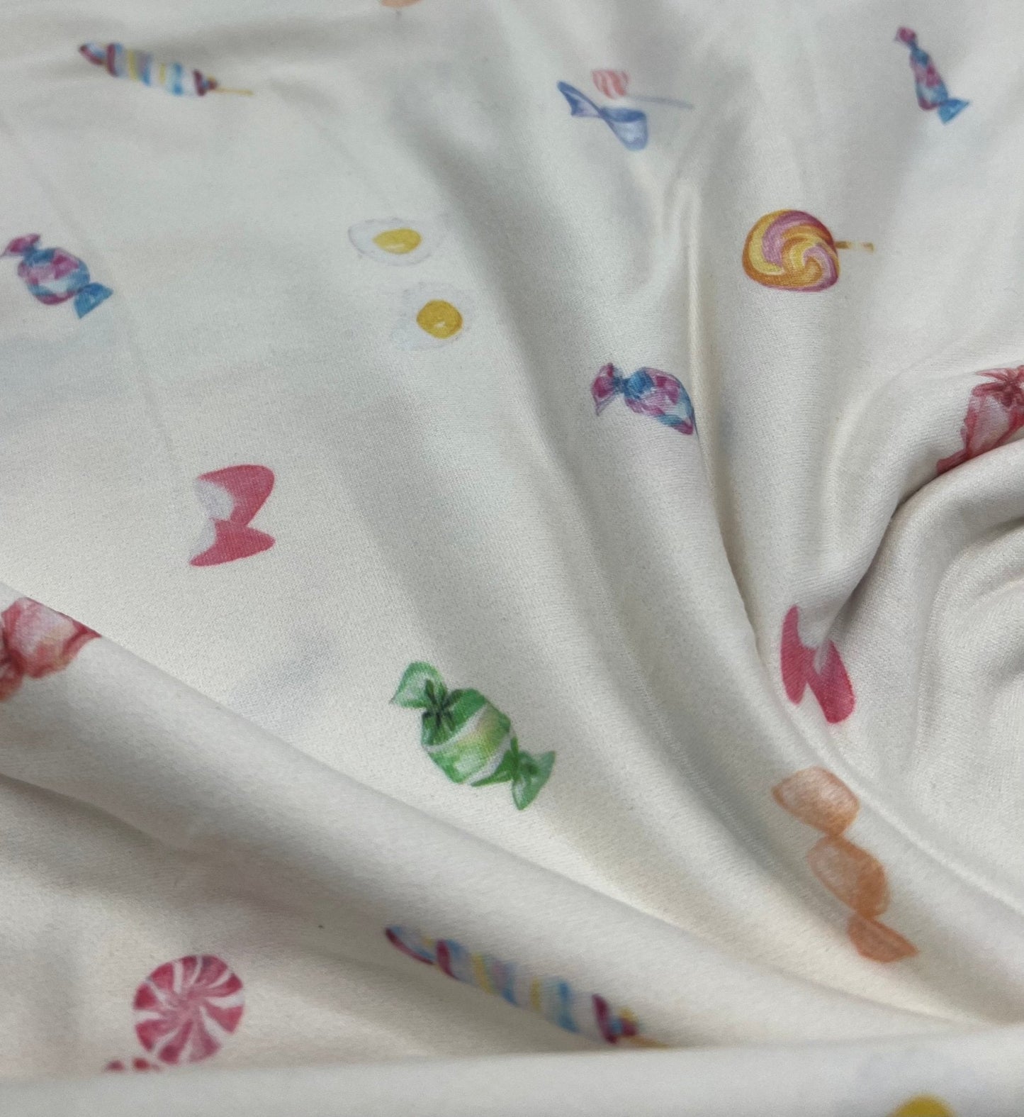 Retro Sweets Super Soft Print Spun Poly Stretch Fabric