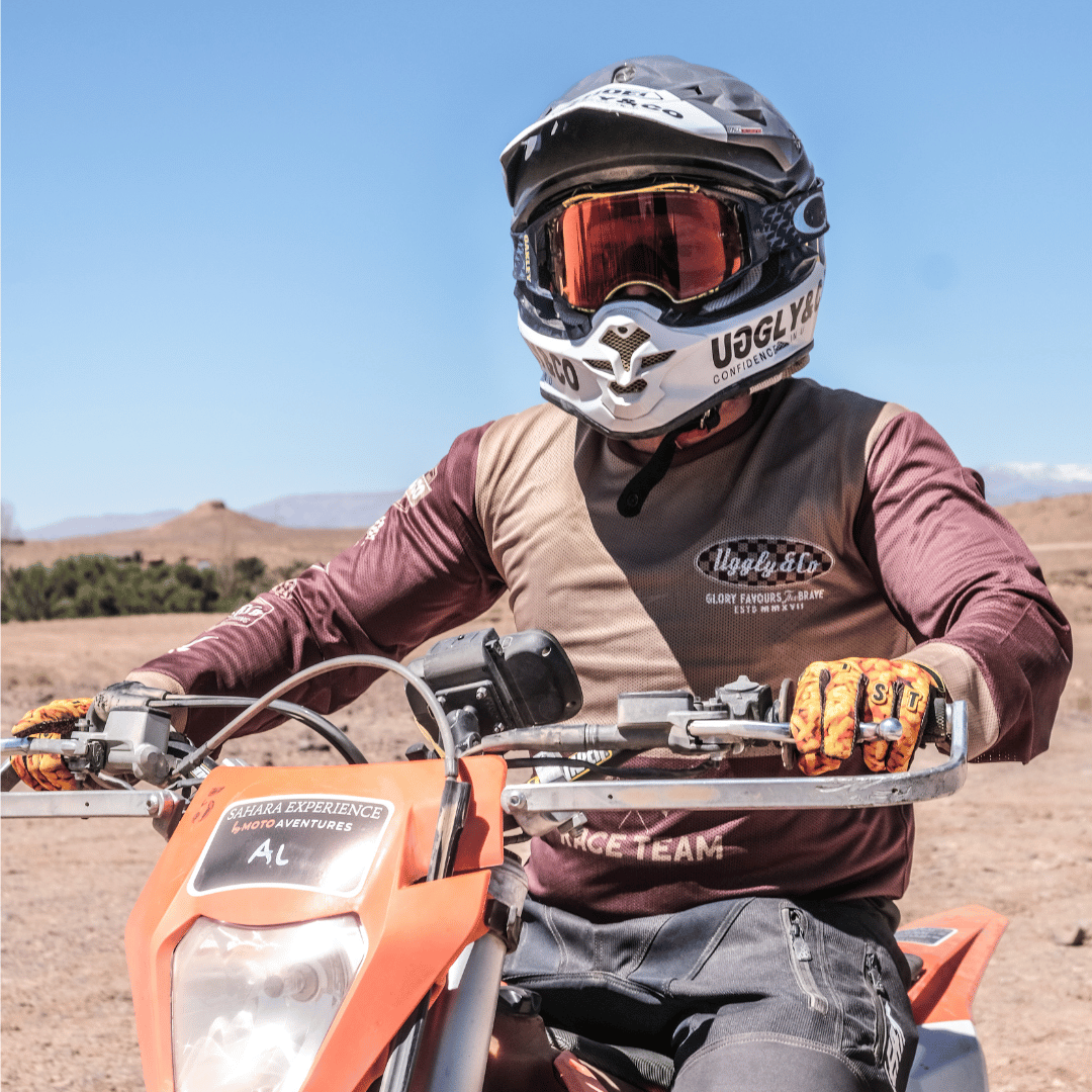 No.1 Brown Vintage Motocross Jersey