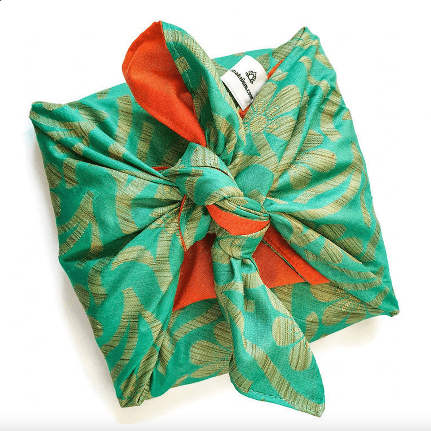 Reusable sari gift wrap, upcycled and reversible