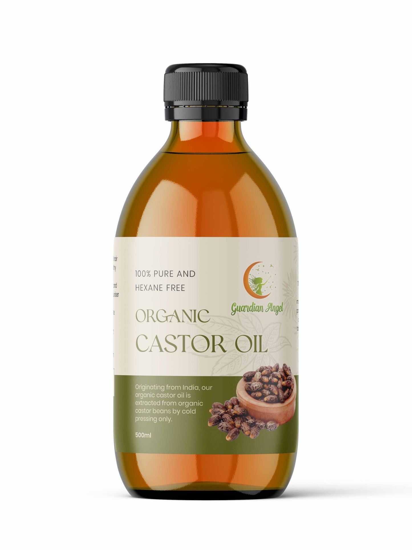 Organic Castor Oil 4 Piece Pack with a Body, a Neck & a Chest/Breast Wrap (Up to 40" Waist)