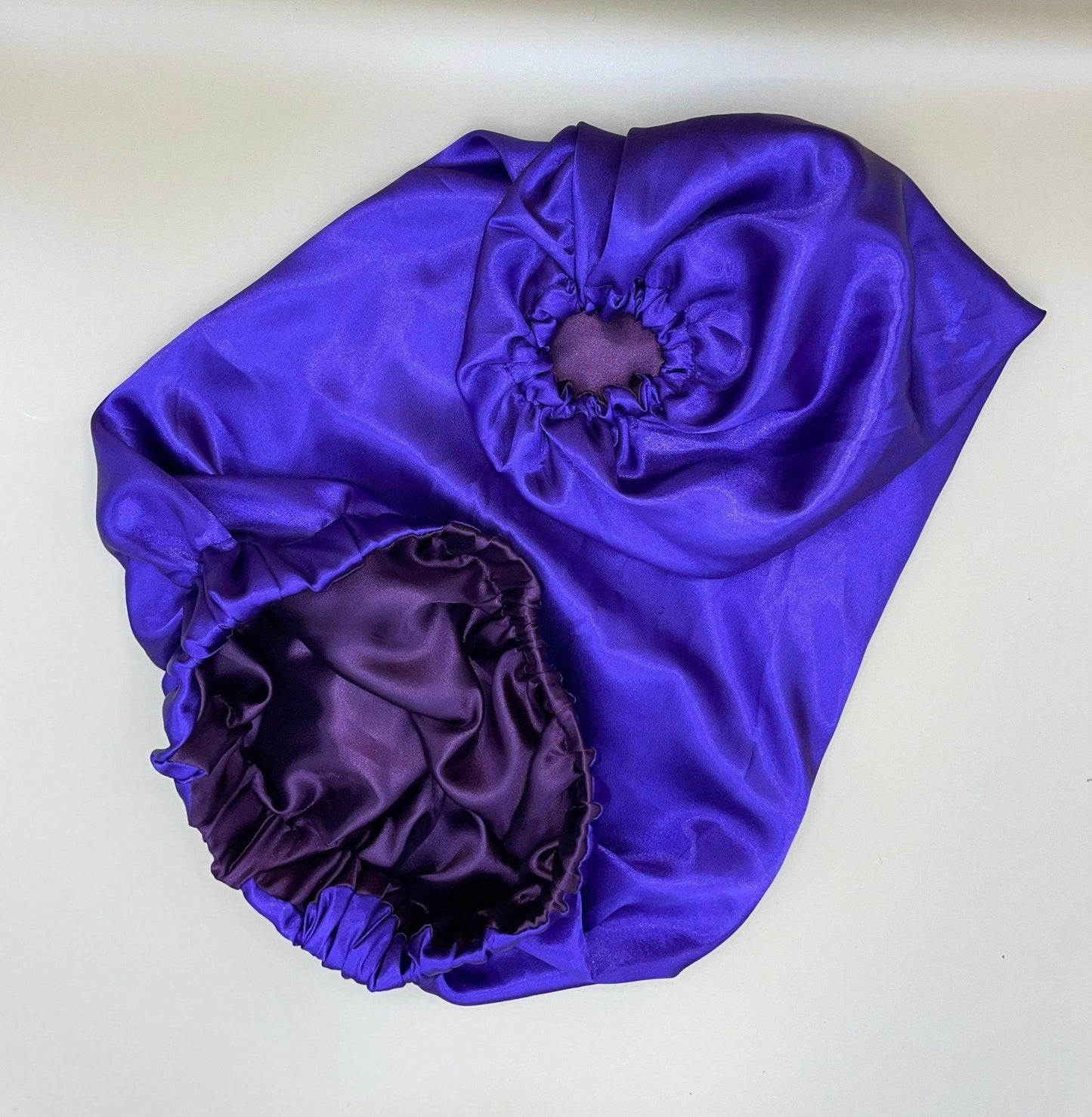 Reversible Satin Bonnet for Braids - Dual Color, Extra Large