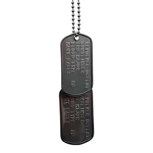 'REVOLVER OCELOT'  US Military DOG TAGS Necklace Pendant Gaming Collector Inspired