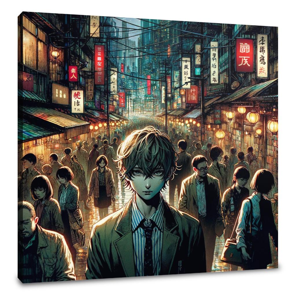 Metropolis Shadows Thriller Canvas