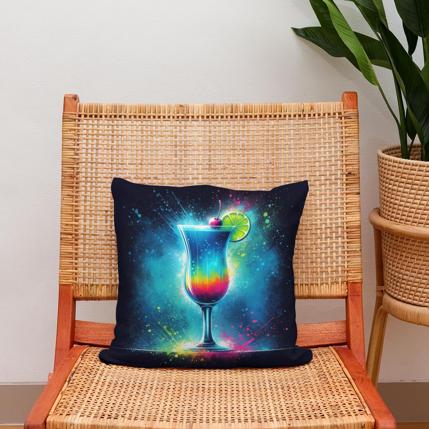 Midnight Cocktail Cotton Cushion