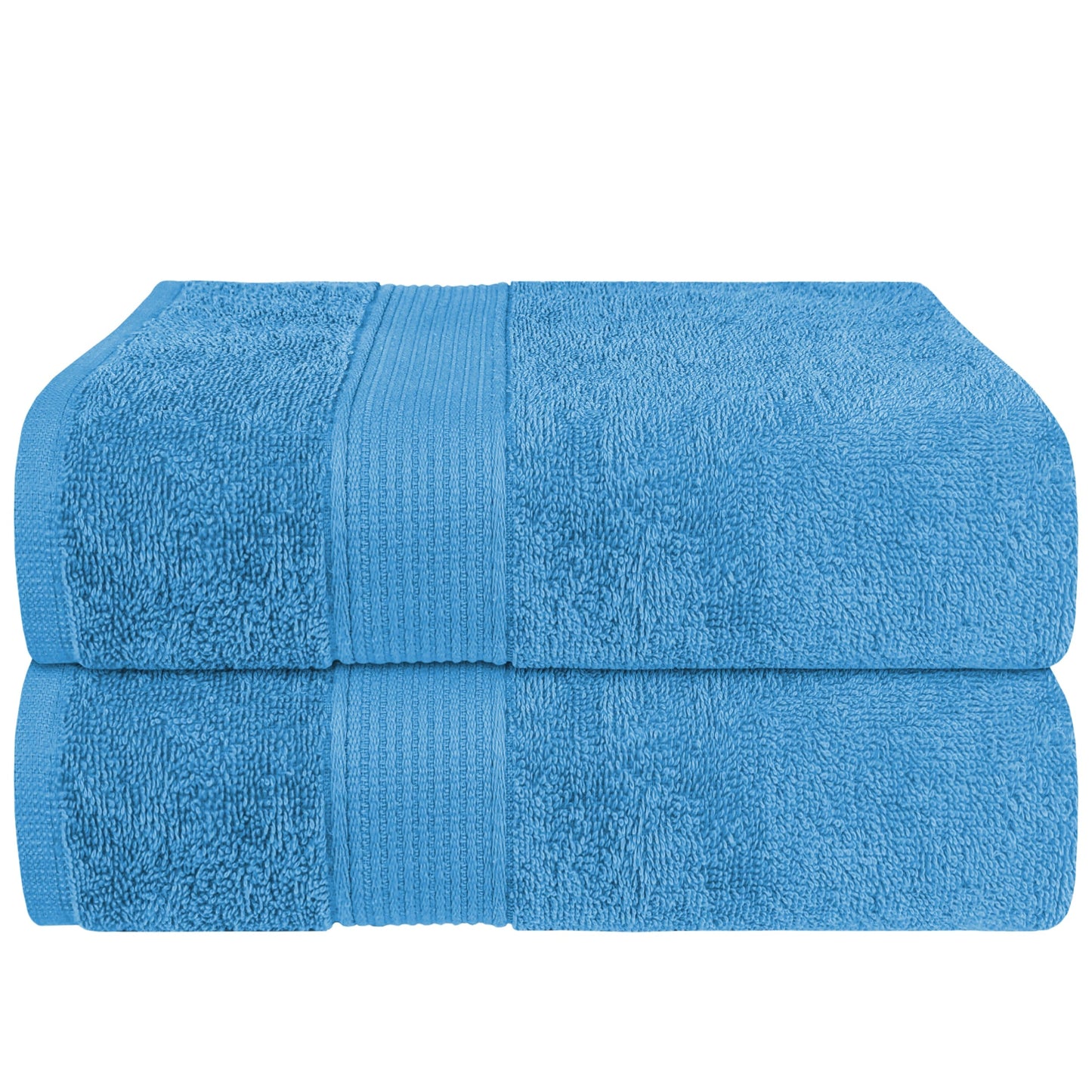 Rhodes Towel Aqua 100% Cotton Hotel Quality Soft Super Absorbent Hand Bath Towels, Sheets & Face Cloths by OLIVIA ROCCO