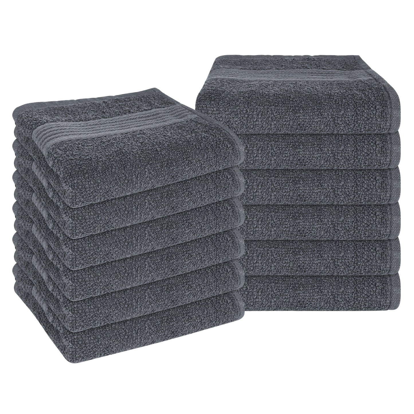 Rhodes Towel Grey 100% Cotton Hotel Quality Soft Super Absorbent Hand Bath Towels, Sheets & Face Cloths by OLIVIA ROCCO