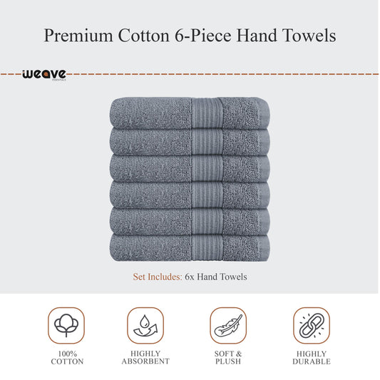 Rhodes Towel Silver 100% Cotton Hotel Quality Soft Super Absorbent Hand Bath Towels, Sheets & Face Cloths by OLIVIA ROCCO