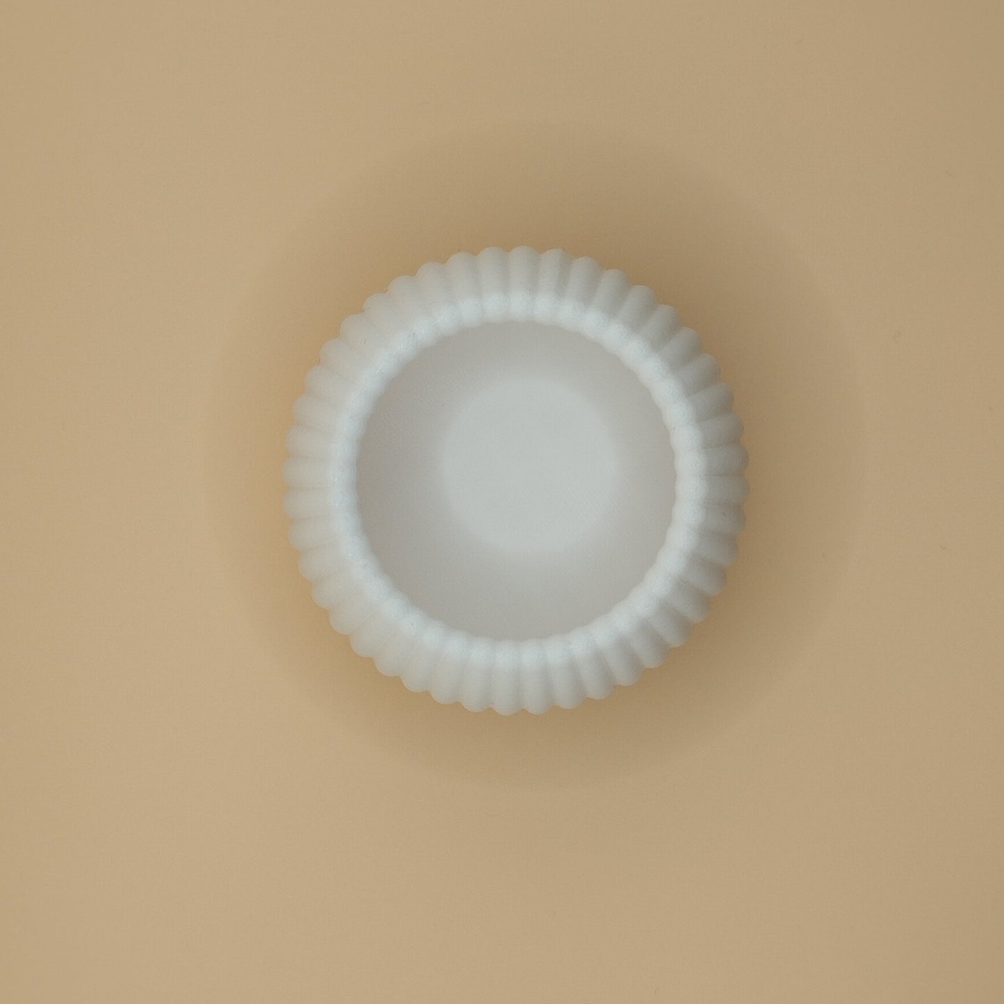 Round Ribbed LED Tealight Holder - UK Made, 3 Sizes