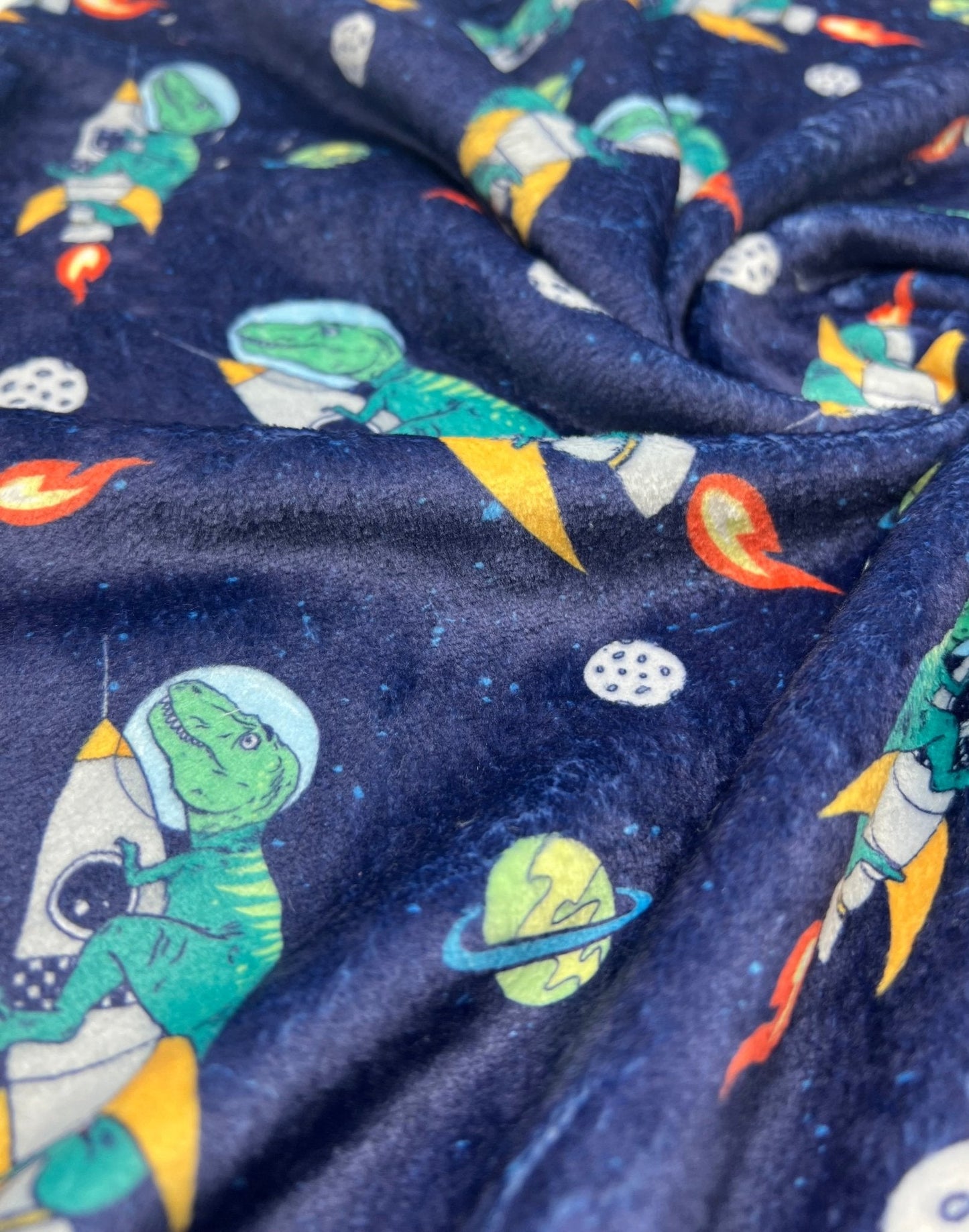 Ride The Rocket Cuddle Fleece Fabric Blanket Loungewear