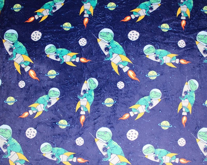 Ride The Rocket Cuddle Fleece Fabric Blanket Loungewear