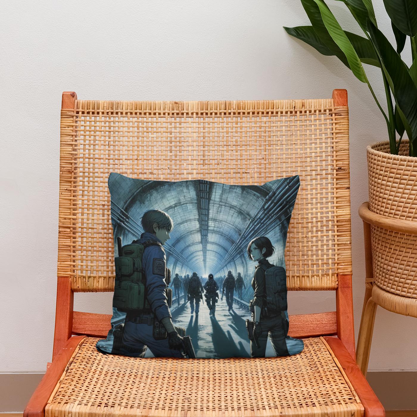 Subterranean Secrets Cotton Cushion