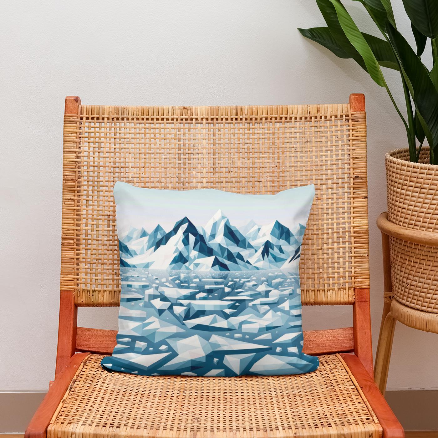 Frozen Arctic Cotton Cushion