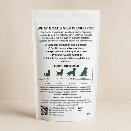 Whole Goat’s Milk Powder for Dogs & Cats – Easy Daily Gut & Nutritional Support