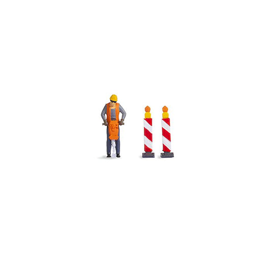 Road Workers Tiny Scene Terrarium Figure 16521