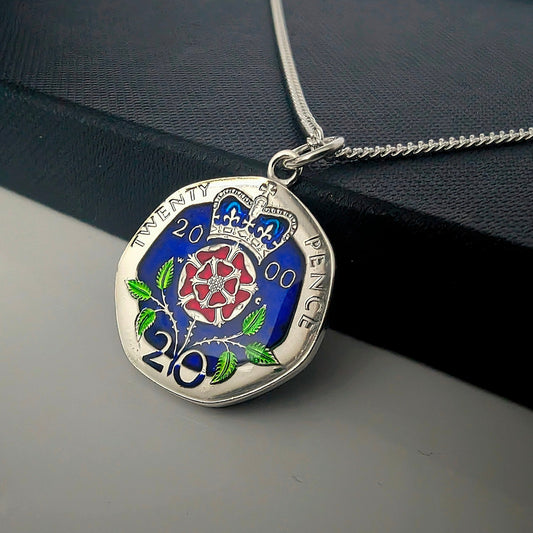 Twenty Pence (1982-2007) - Enamelled Coin Necklace