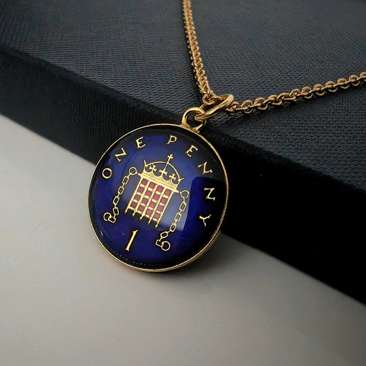 One Penny (1971-2008) - Enamelled Coin Necklace