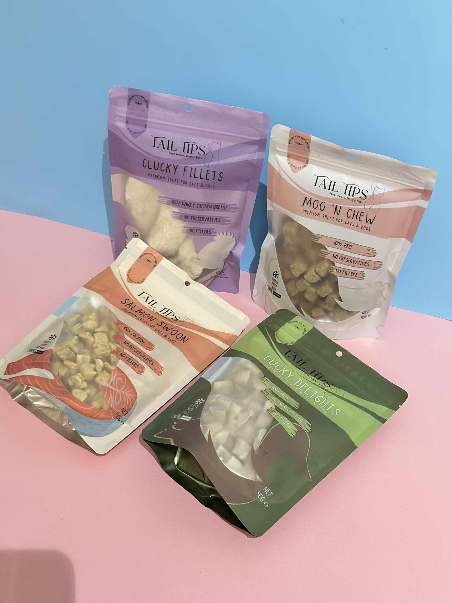 Dog Lover Pack - Premium Freeze-Dried Treats | 4 Flavours | Tail Tips UK
