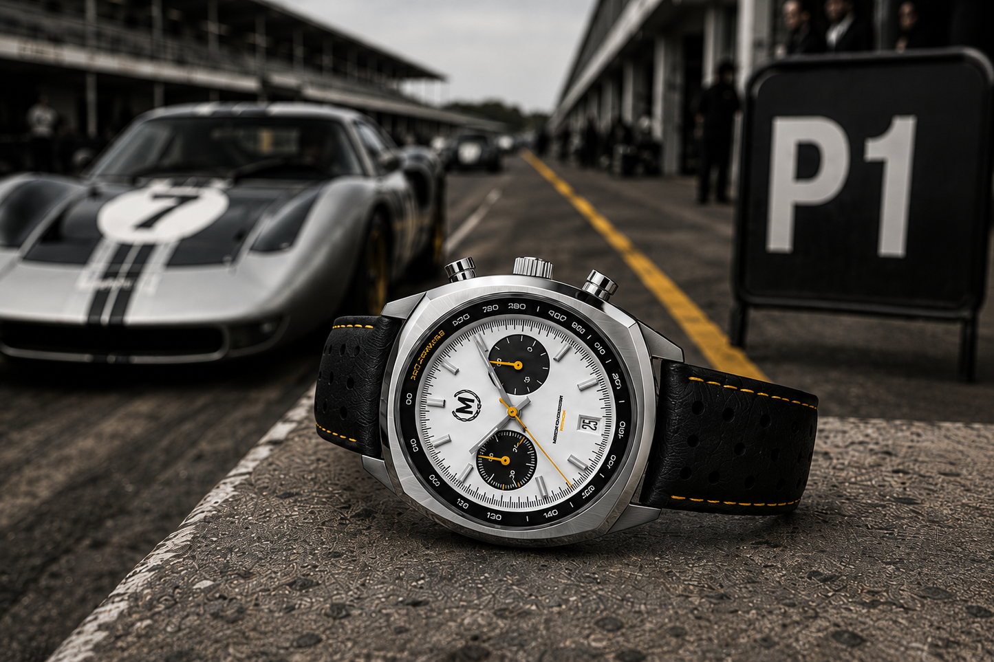 Driver Chronograph MKII Meca-Quartz, Panda