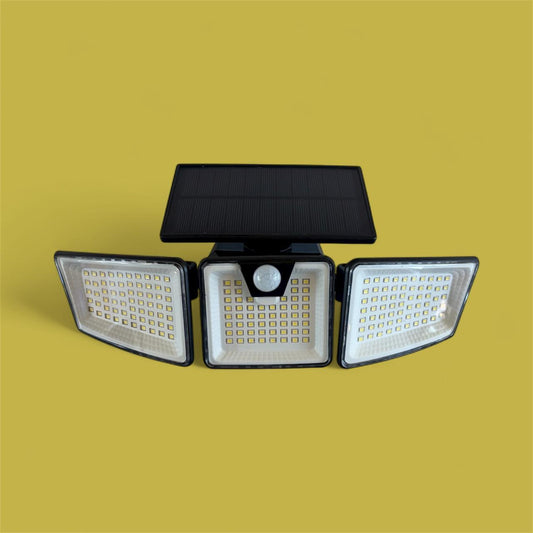 Panoramic 156 LED PIR Solar Motion Security Floodlight