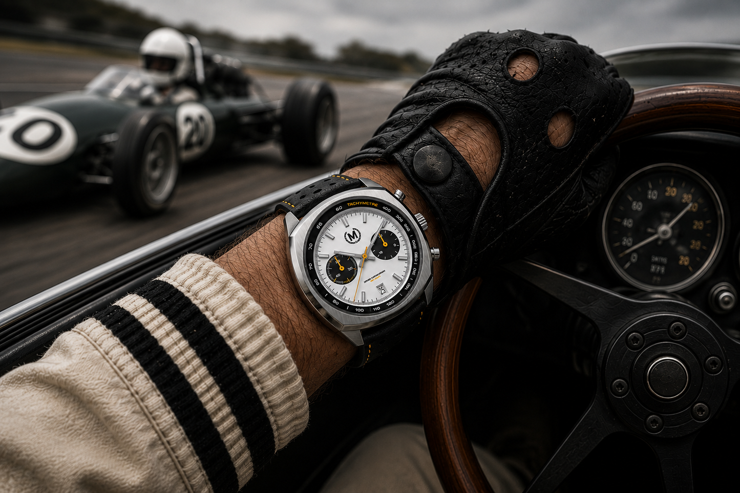 Driver Chronograph MKII Meca-Quartz, Panda