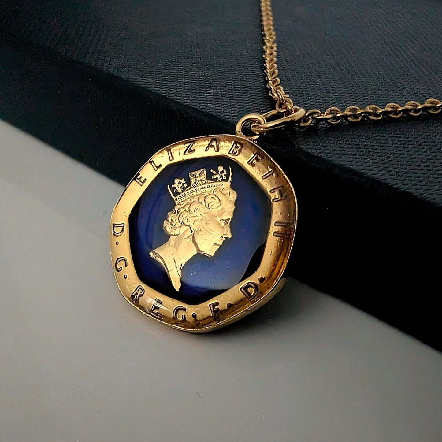 Twenty Pence (1982-2007) - Enamelled Coin Necklace