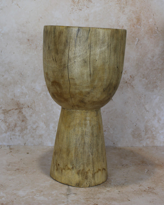 Tapered Wood Side Table - Cameroon - 93.1