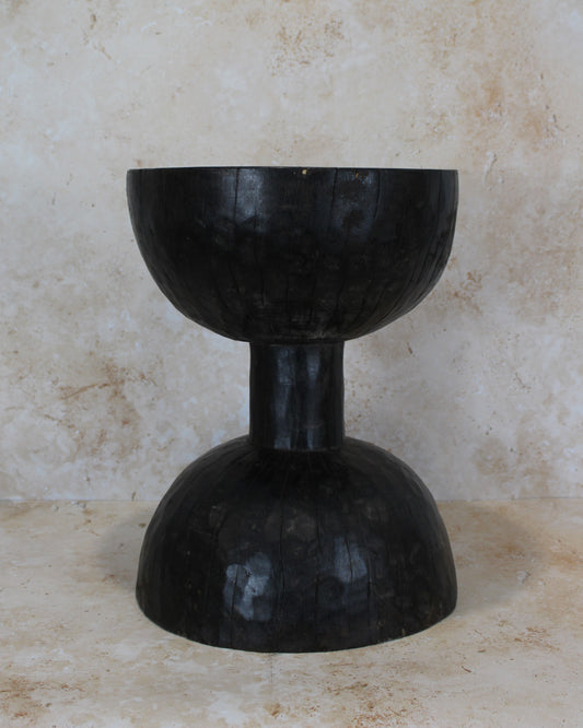 Tapered Wood Side Table - Cameroon - 93.3