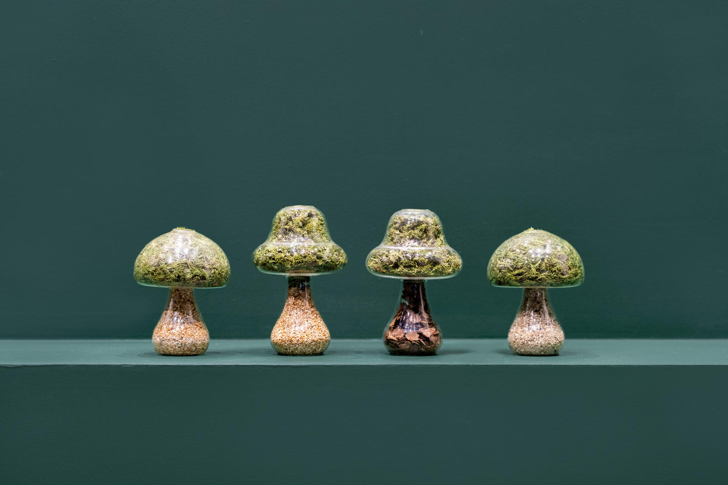 Moss Mushroom - Round - Natural Stone