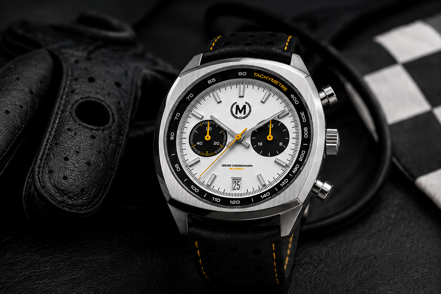 Driver Chronograph MKII Meca-Quartz, Panda