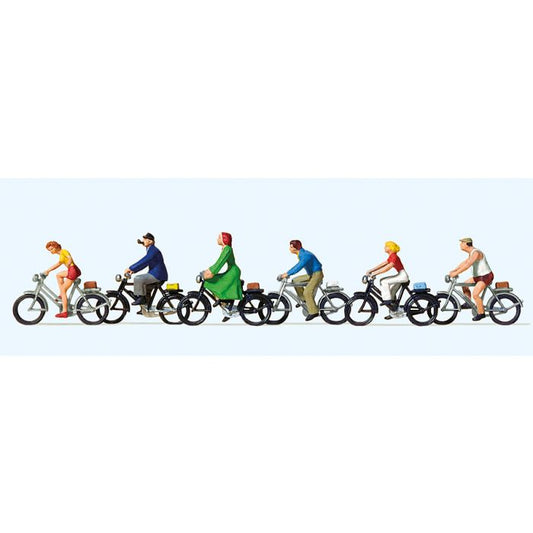 Cyclists (6) Terrarium Figures Set 10091