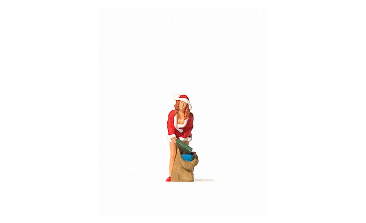 Christmas Girl with Sack of Gifts Terrarium Figure 29028