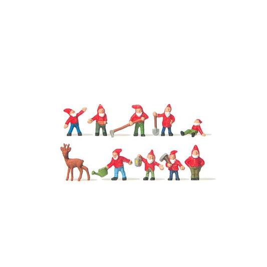 Elves (9) and Deer Terrarium Figure Set 0212303