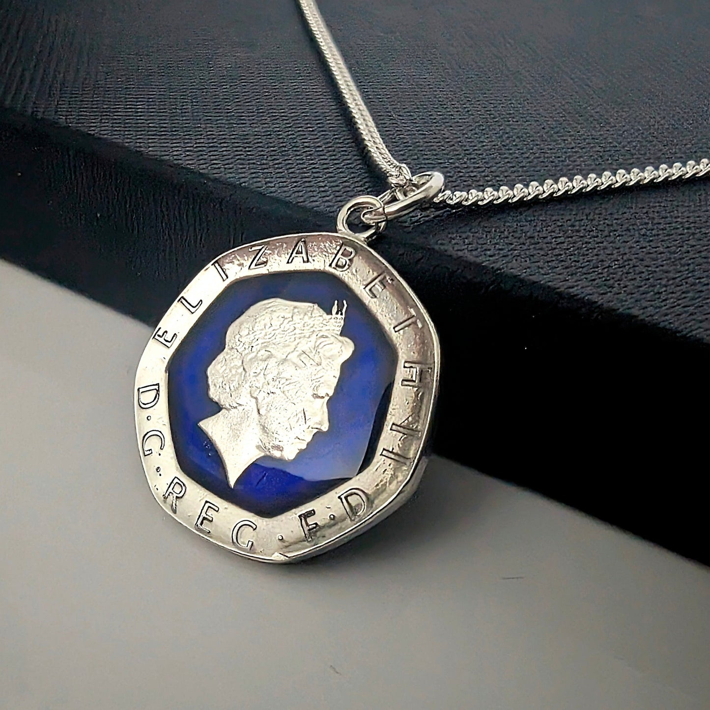 Twenty Pence (1982-2007) - Enamelled Coin Necklace