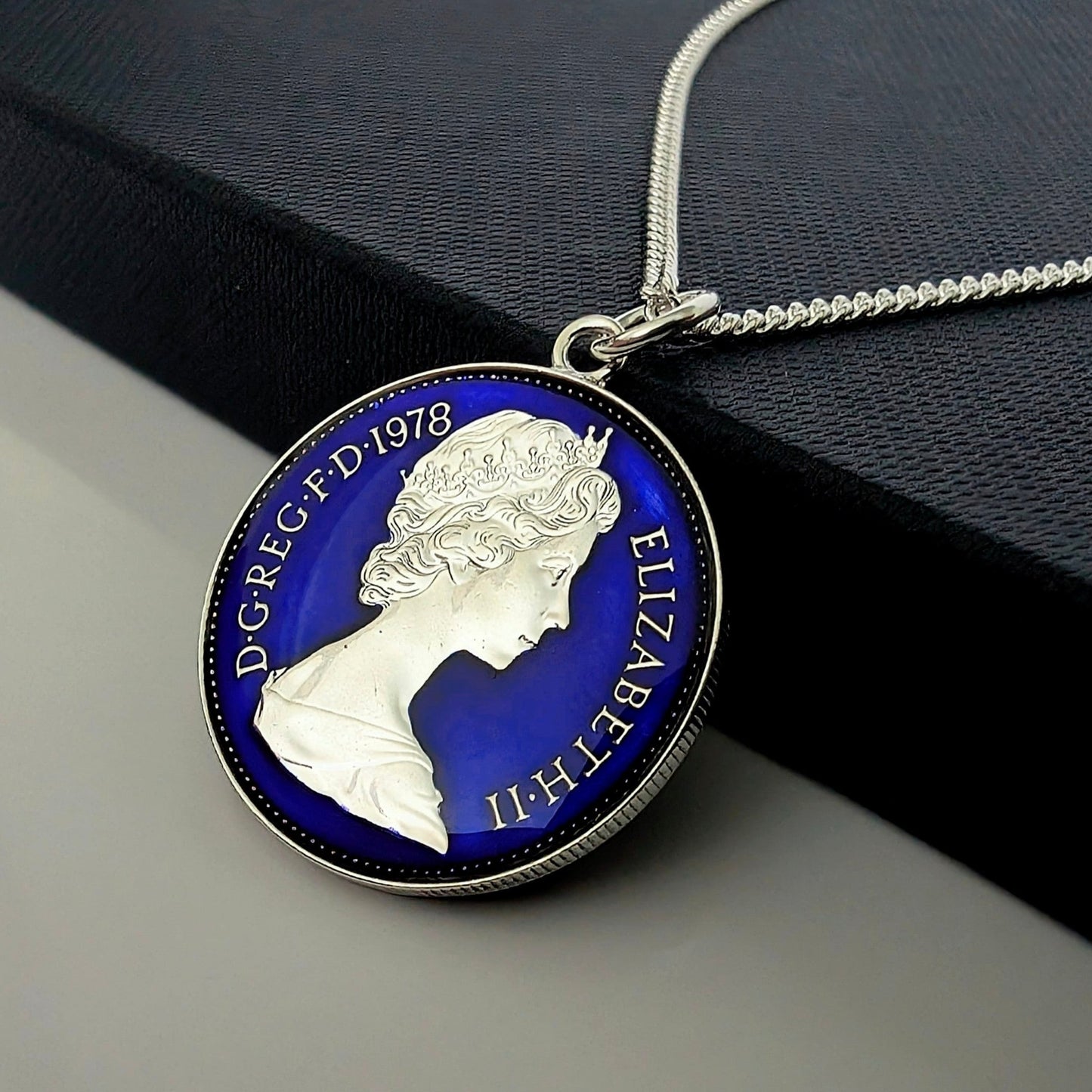 Five Pence (1968-1989) - Enamelled Coin Necklace