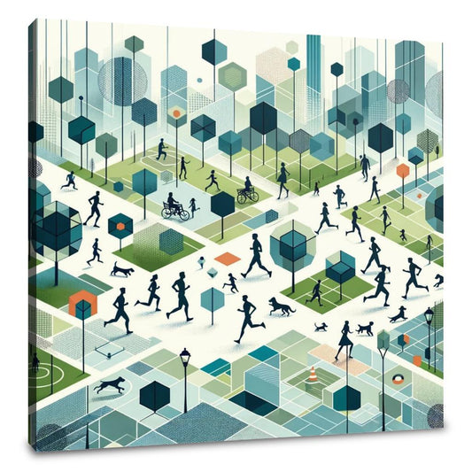 Urban Park Harmony Canvas