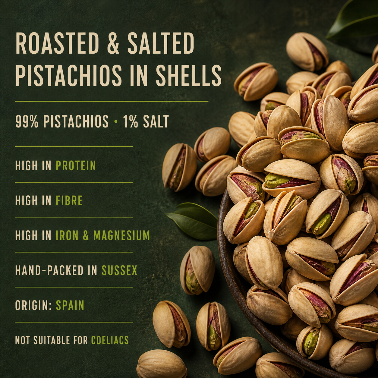 Roasted & Salted Pistachios in Shells