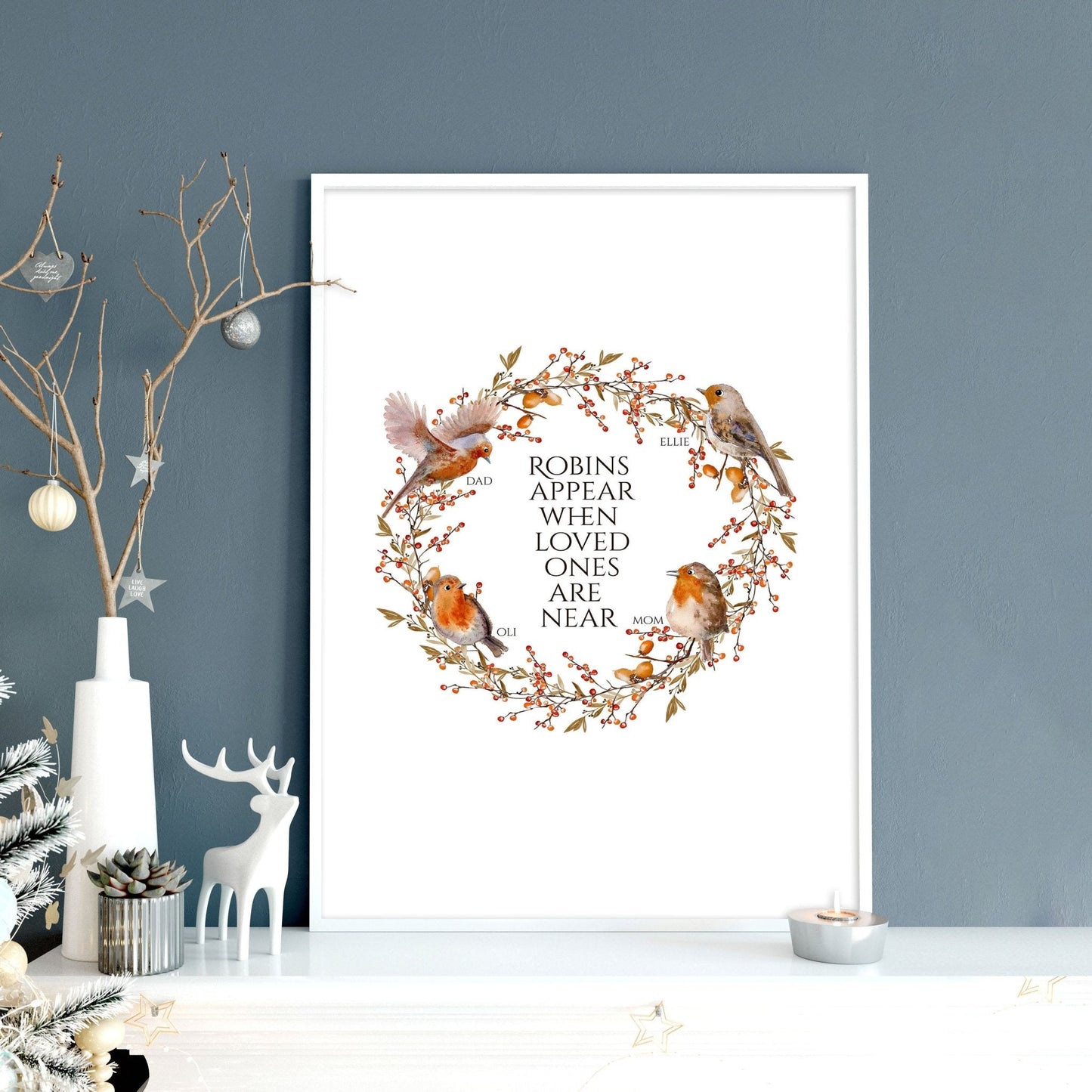 Personalized Family Tree - Festive Christmas Decor!