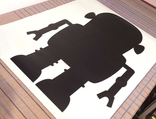 Chalkboard Robot Wall Sticker