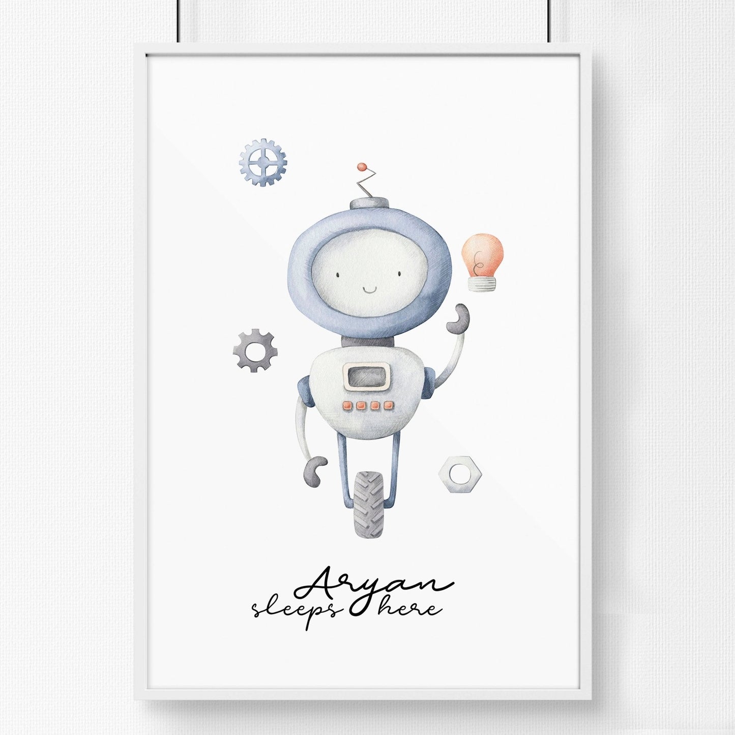 Robot Playroom wall decor | wall art print