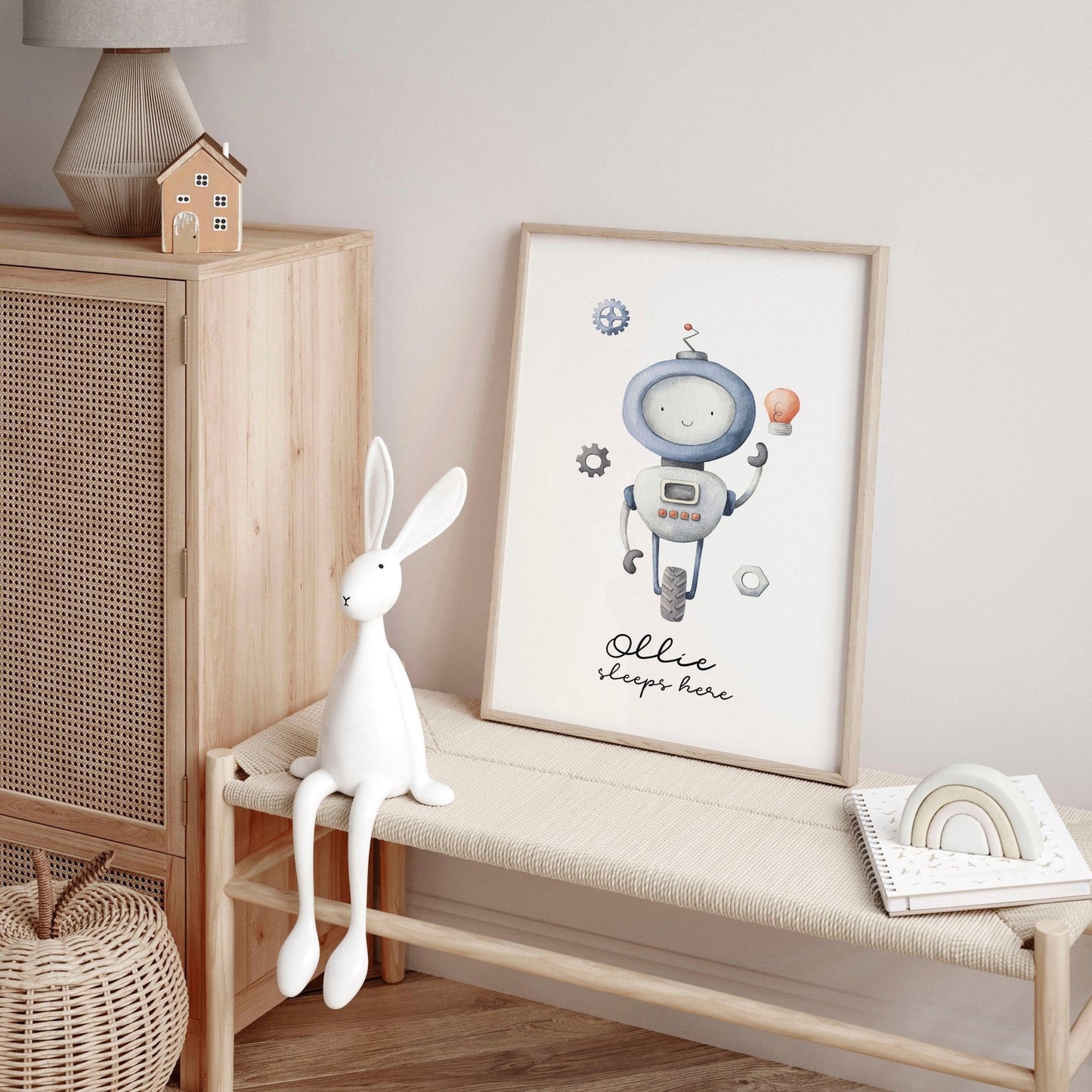 Robot Playroom wall decor | wall art print