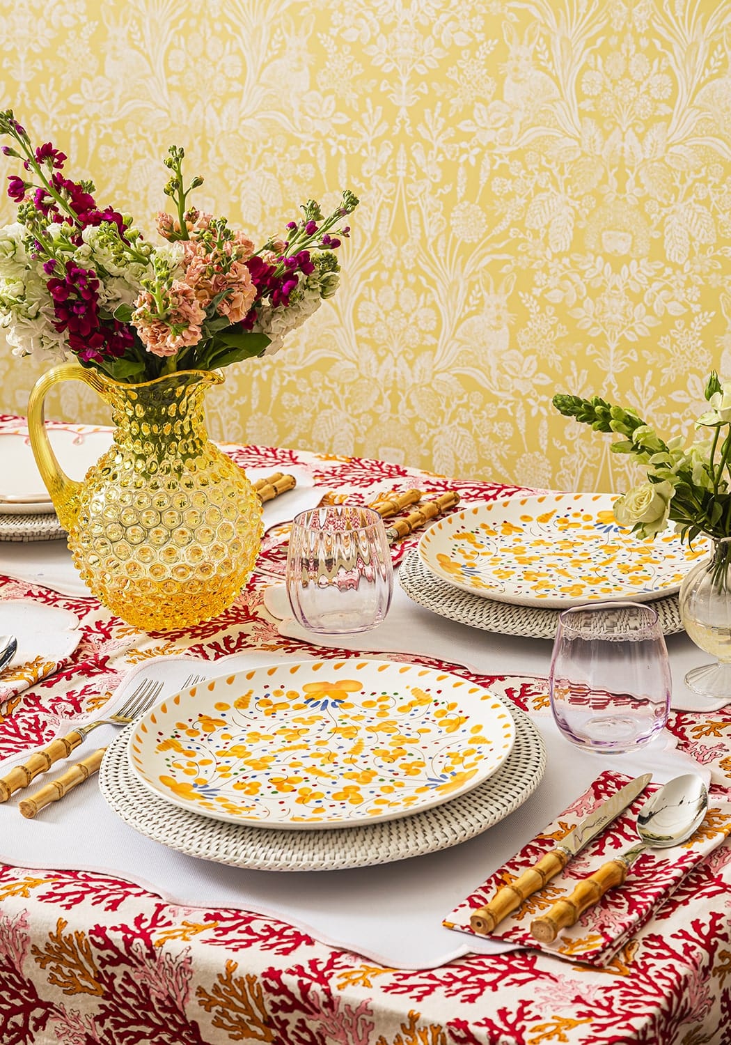 Rosa Pink Placemats - Set of 4