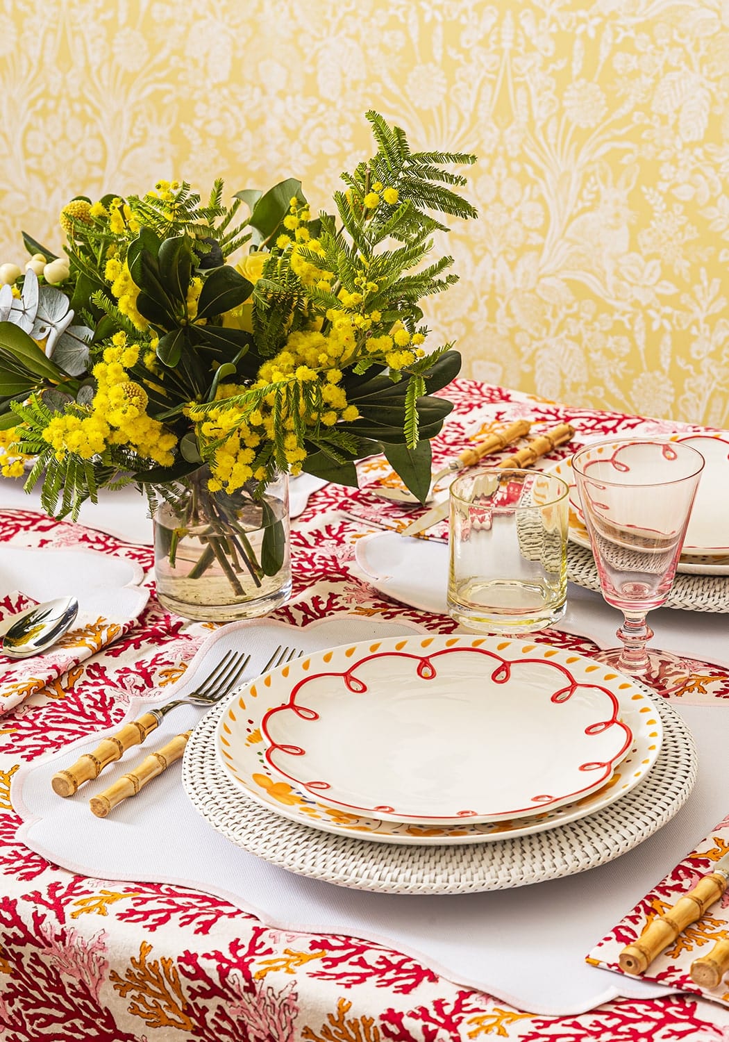 Rosa Pink Placemats - Set of 4