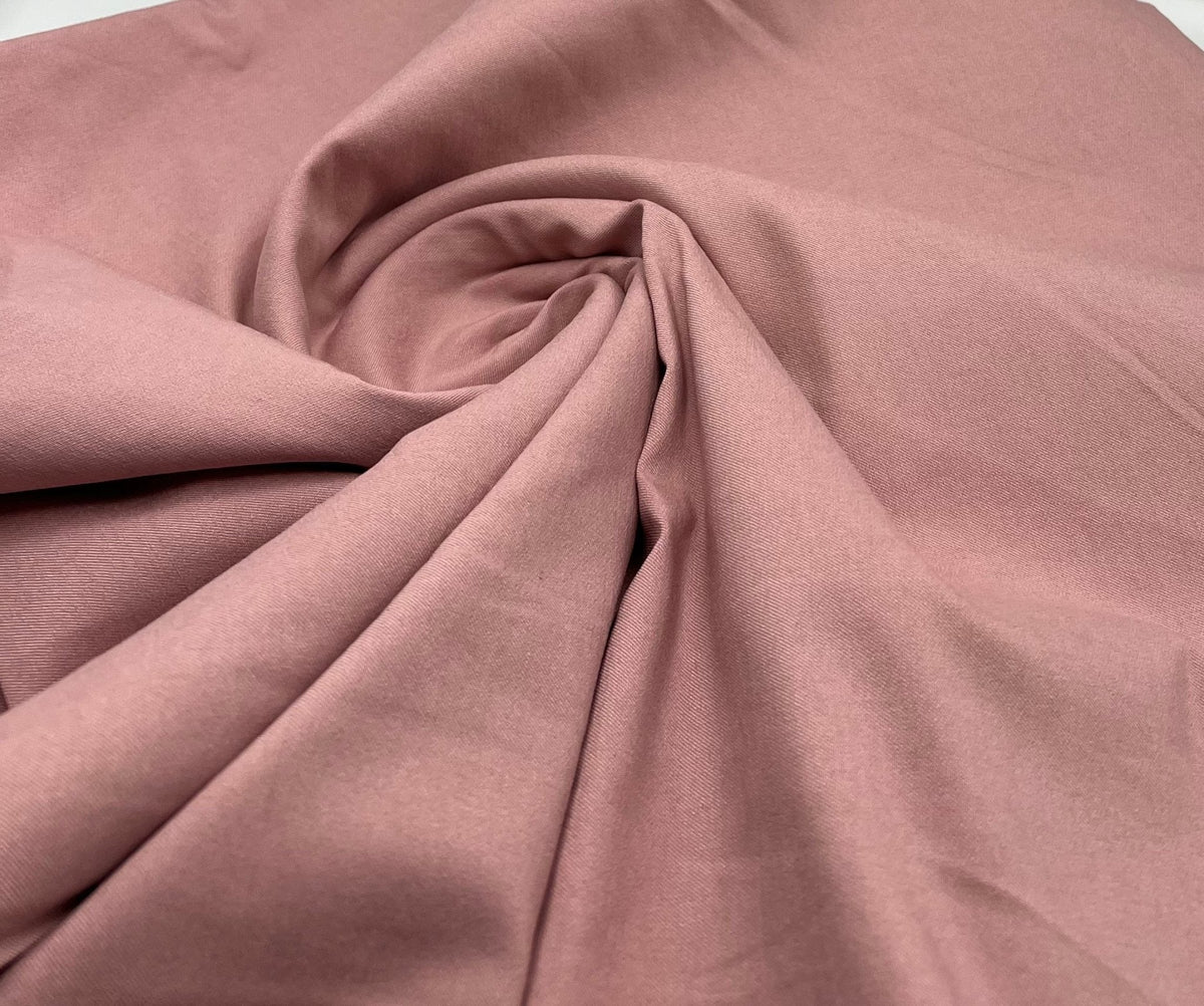 Rose Bengaline Stretch Fabric