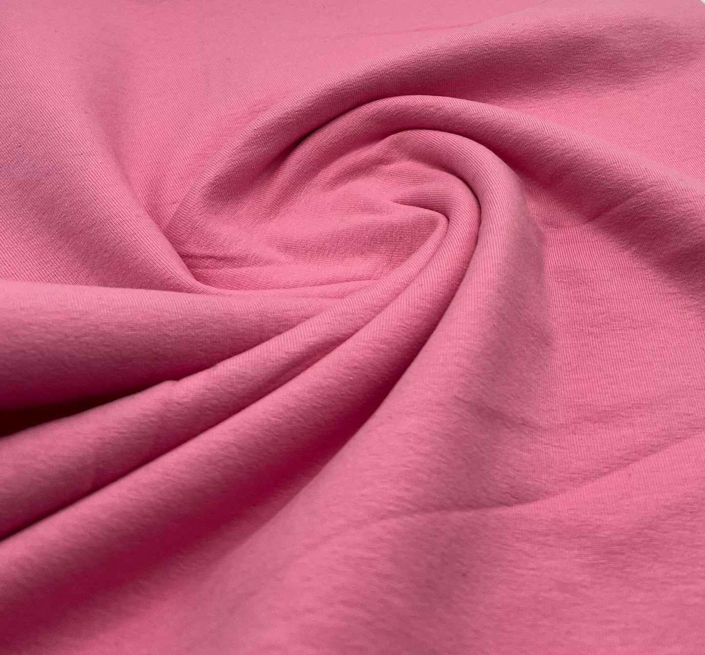 Rose Cotton Stretch Jersey 200 GSM 95/5 Lycra 4 Way Stretch