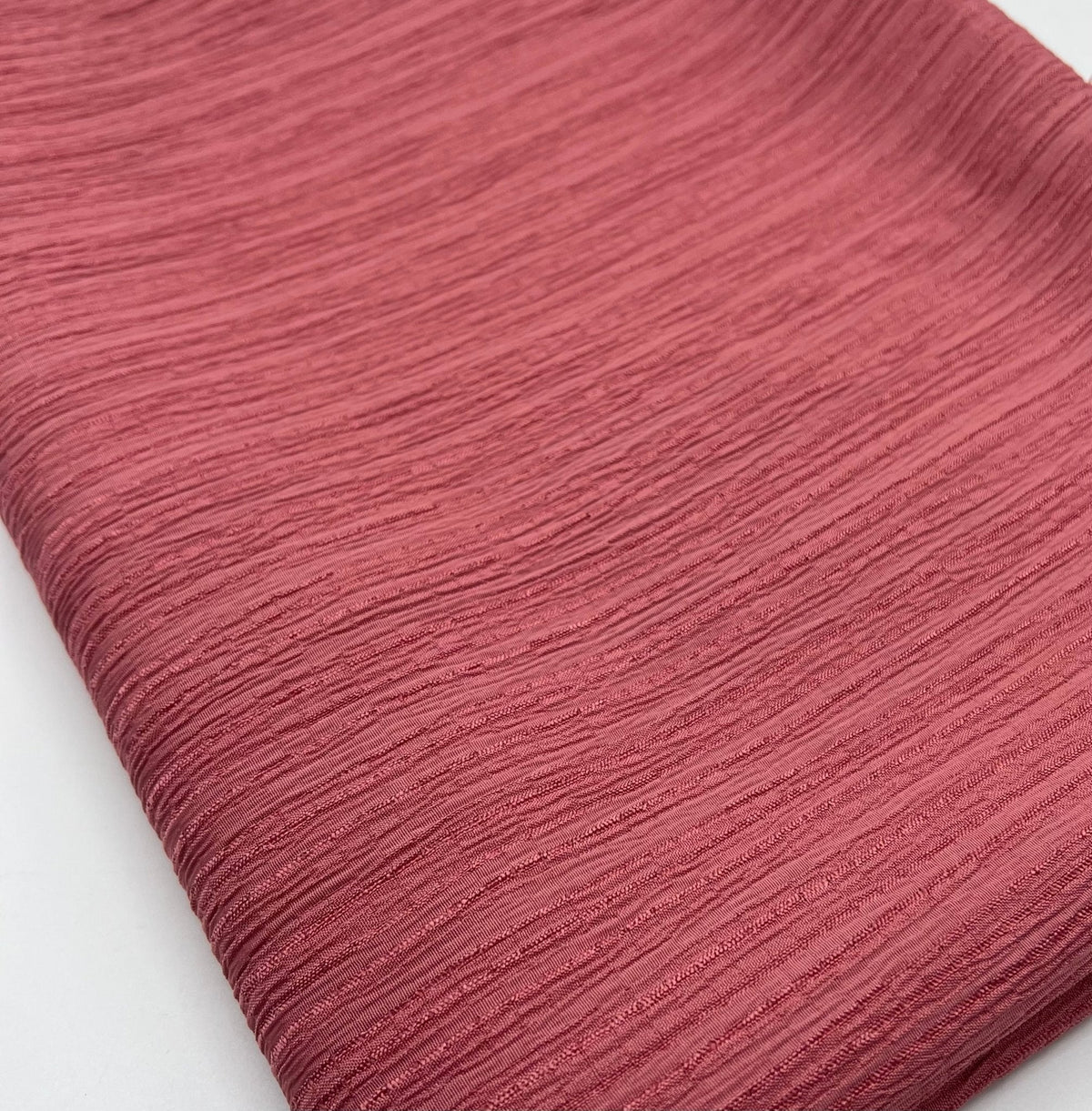 Rose Textured Crinkle Lightweight Non Stretch Fabric