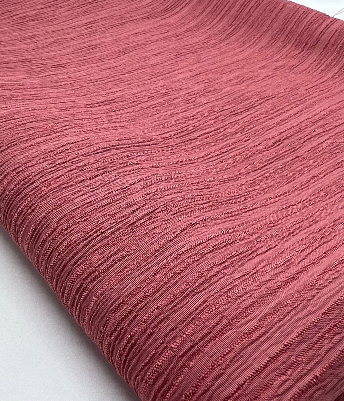 Rose Textured Crinkle Lightweight Non Stretch Fabric